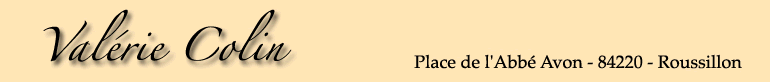 galerie  de Valerie Colin &agrave; Roussillon